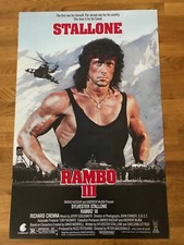 Movie Poster Rambo 3 Sylvester Stallone 430mm x 660mm