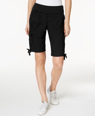 womens pull on cargo shorts