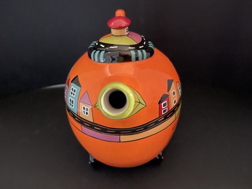 Tetera de cerámica soñando con viajes por carretera camping RV caprichosa boho divertida kitsch - Imagen 5 de 9