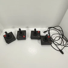 4 Atari Joysticks & 1 Vintage Nintendo NES QuickShot Joystick controller OS-112