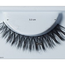Dollmore 1cm 10mm Long Doll eyelashes - 338-8-10 Black