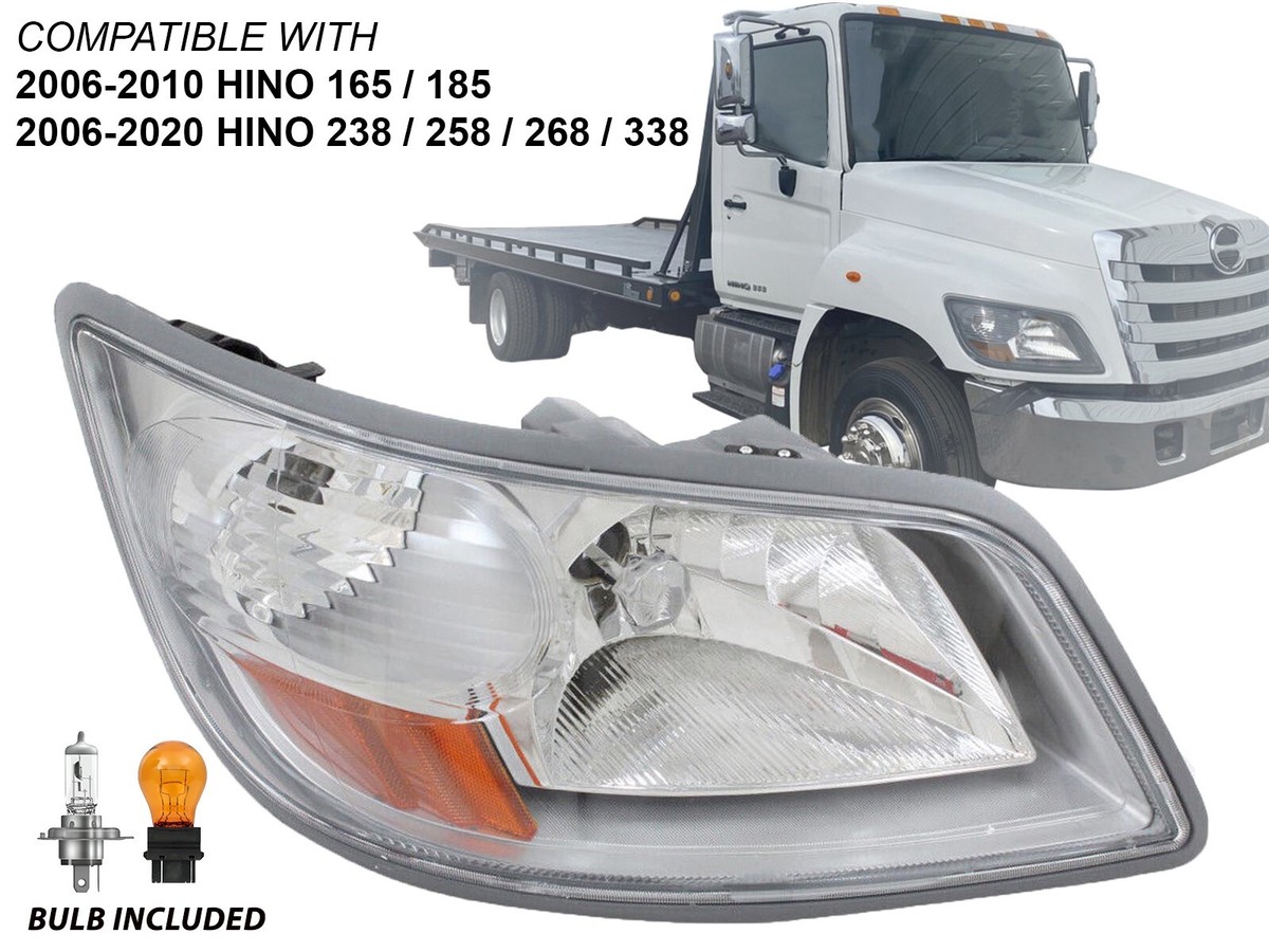 APA Replacement Headlamp For 2006-2020 Hino 238 258 268 338 165 185 Passenger Right Rh Side 81110e0530 9hi94602502