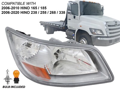 Headlight for 2006 - 2020 Hino 238 258 268 338 165 185 Passenger 81110E0530