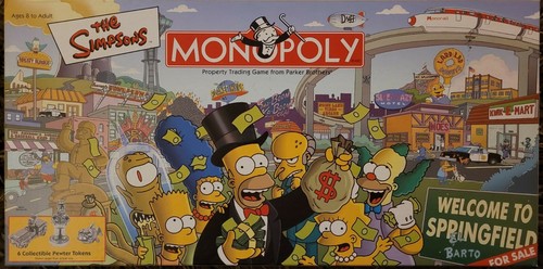 The Simpsons Monopoly Board Game Complete