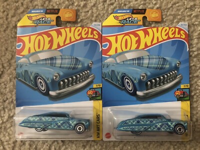 2024 Hot Wheels Art Cars Purple Passion Blue Treasure Hunt Lot Of 2
