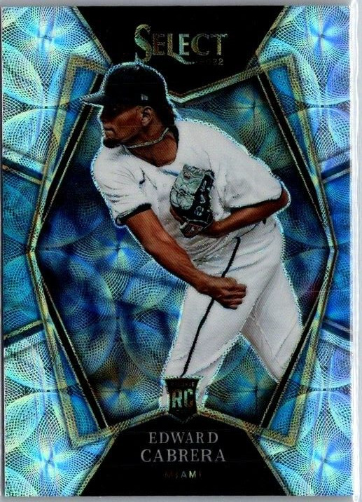 2022 Panini Select EDWARD CABRERA (RC) #110 Premier Level Scope Prizm MARLINS