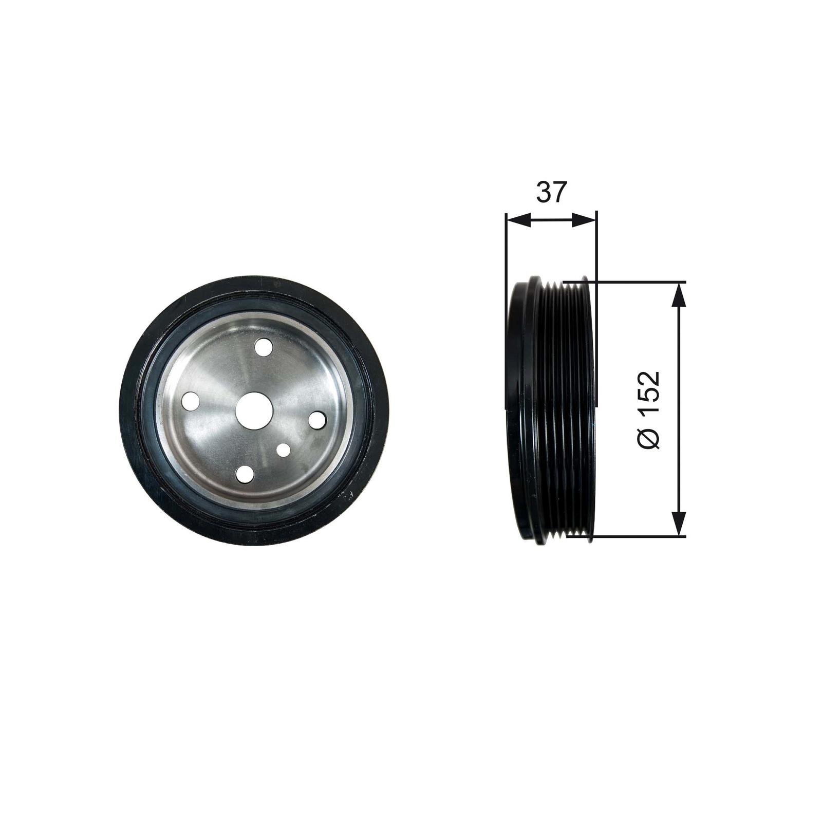 2x ✅Fits GATES TVD1137 TVD1137 TO VIBRATE THE TORSO. DAMPER ⭐UK Seller⭐ - Image 9