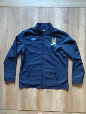MANCHESTER CITY 2009/2010/2011/2012 Adult Size XL UMBRO JACKET AUTHENTIC  soccer