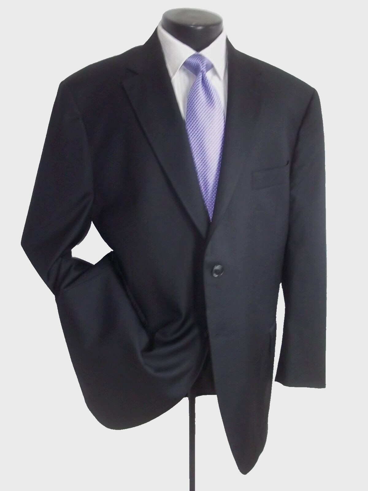 ( Suitsupply Napoli solid black 2button side vent… - image 3