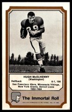 1974 Fleer Football Hugh McElhenny San Francisco 49ers VG-VGEX crease