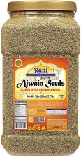 Rani Ajwain Seeds Carom Bishops Weed Spice Whole 5lbs 80oz 2.27kg PET Jar