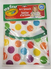 Crayola My 1st Art Smock Non-Toxic Reusable, Perfect for Painting for 24m , New