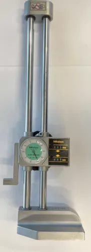 Mitutoyo 192-106 Dial Height Gage with Digital Counter, 0-300mm Range, 0.01mm
