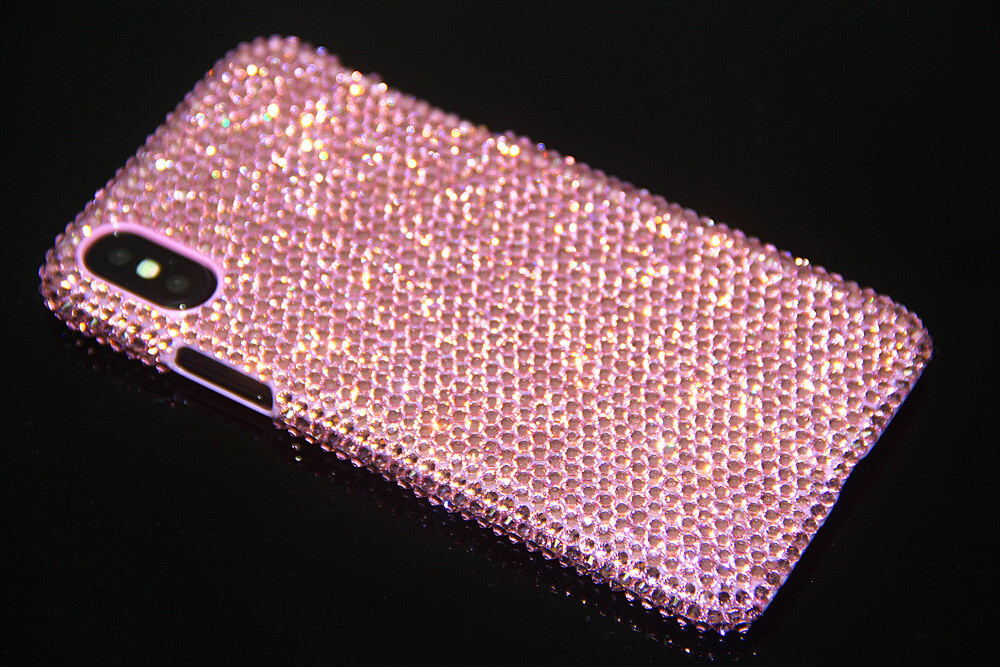Pink Bling Diamond Case Cover For iPhone X XR XS Max 7 8