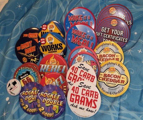 Johnny Rockets Pin Lot Pins FLAIR - Picture 1 of 10