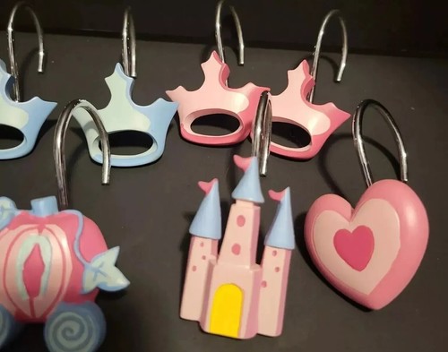 Disney Cinderella Set of 12 Shower Curtain Hooks - Picture 4 of 10