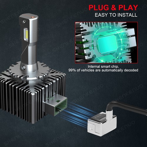 For BMW 335i 2007-2015 4X LED Headlight High/Low Beam D3S+H11 Fog Light Bulbs - Bild 5 von 20