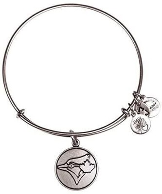 Alex and Ani Toronto Blue Jays Cap Logo Charm Bangle Rafaelian Silver,...