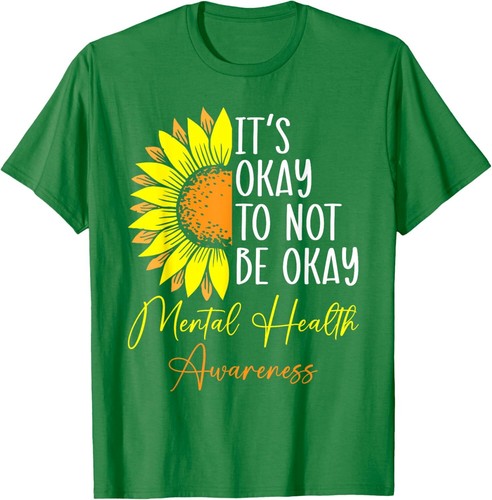 Its Okay Not To Be Okay Mental Health Awareness Motivational T-Shirt Hoodie - Picture 12 of 16
