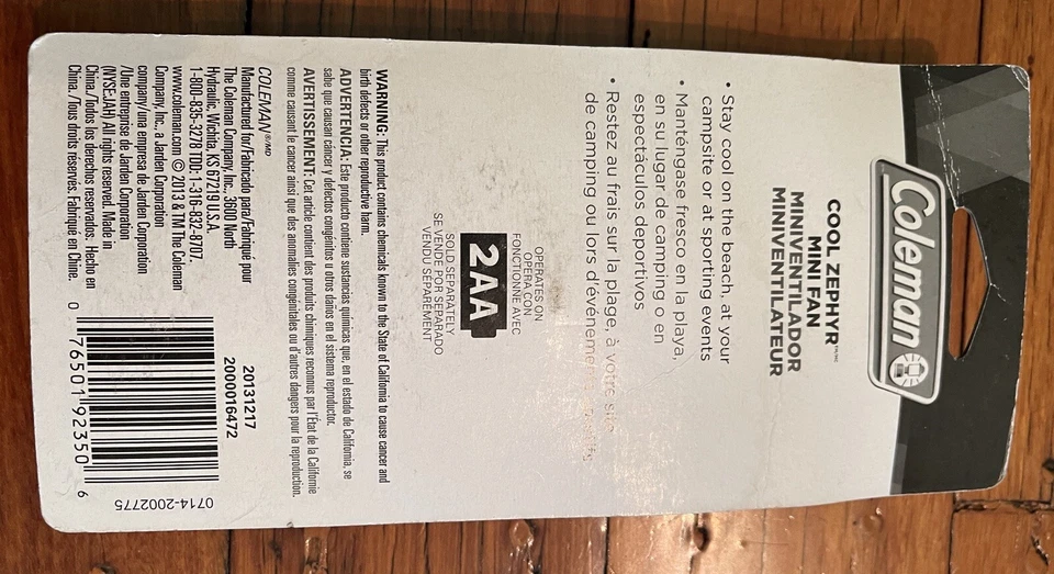 Мини-вентилятор Coleman Cool Zephyr - Изображение 3 из 3