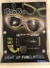 Vintage GLOGo Glowtronix Lime Green NEW Sunglasses
