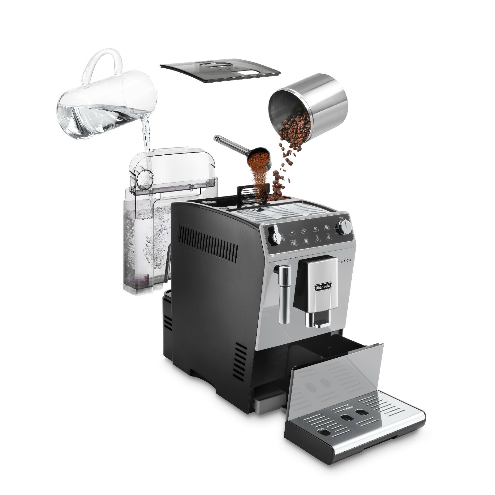 De'Longhi Bean to Cup Coffee Machine Autentica ETAM29.510.SB
