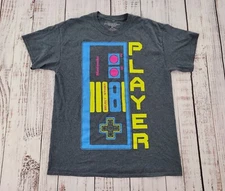 Nintendo Player Old School Controller Gray Graphic Tee Men's M