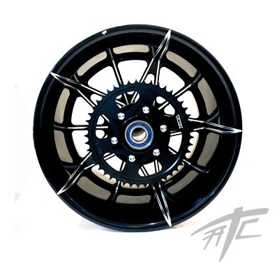 240 FAT TIRE KIT BLACK CONTRAST EMPIRE WHEELS CHROME 06-11