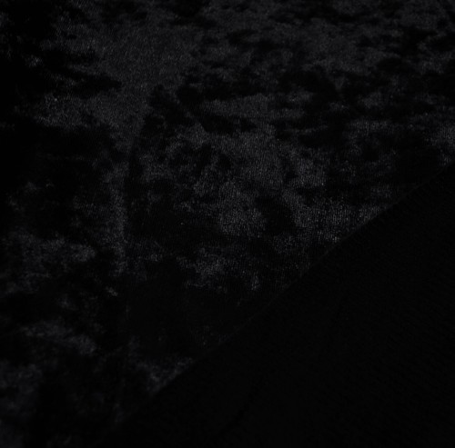 Mv36 Black Crushed Velvet Sofa Seat Patio Bench Box Cushion Bolster Cover/Runner - Picture 46 of 47