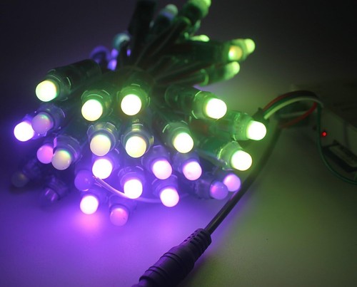 DC5V WS2811 RGB Full Kit LED Pixel String Lights IP68 with Power and Controller - Picture 4 of 45