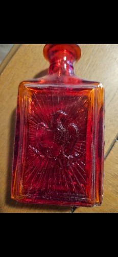 `SAR Pennsylvania Amberina Glasflasche - Bild 4 von 7