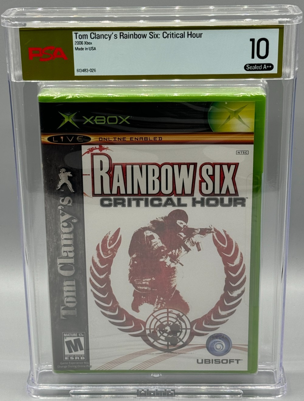 Tom Clancy's Rainbow Six Critical Hour Microsoft Xbox Sellado PSA 10 A++ NO WATA
