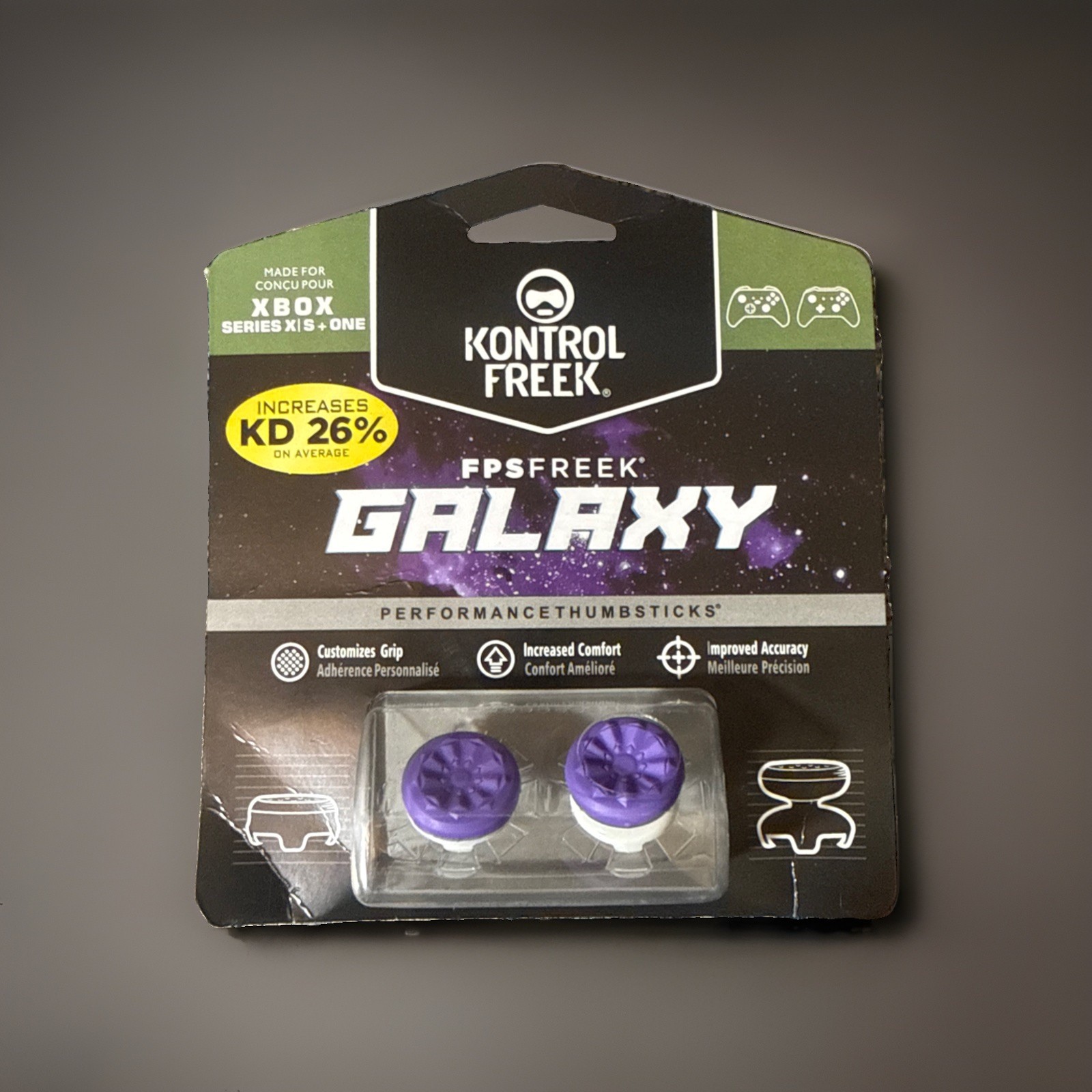 KontrolFreek FPS Freek Galaxy Purple Thumbsticks Xbox Series X|S & One New