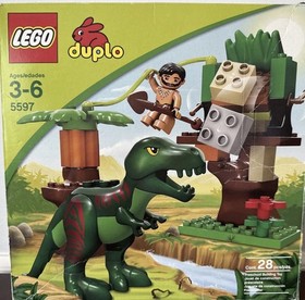 LEGO Duplo Dino Trap 5597 T-Rex Dinosaur Jungle EUC W/Box
