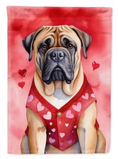 Caroline's Treasures Bullmastiff My Valentine Garden Flag DAC5304GF
