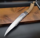New Handmade Hand Forged USA "Brut de Forge" Railroad Track Full Tang BowieKnife — photo 4
