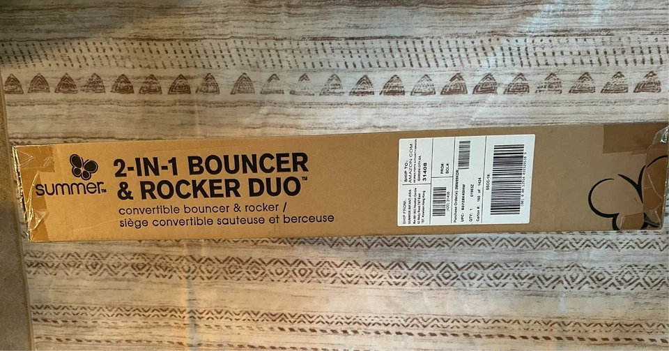 ¡¡Nuevo sellado de fábrica!! Dúo de gorila y balancín Summer Infant 2 en 1 (gris y verde azulado) Foto 4 de 4