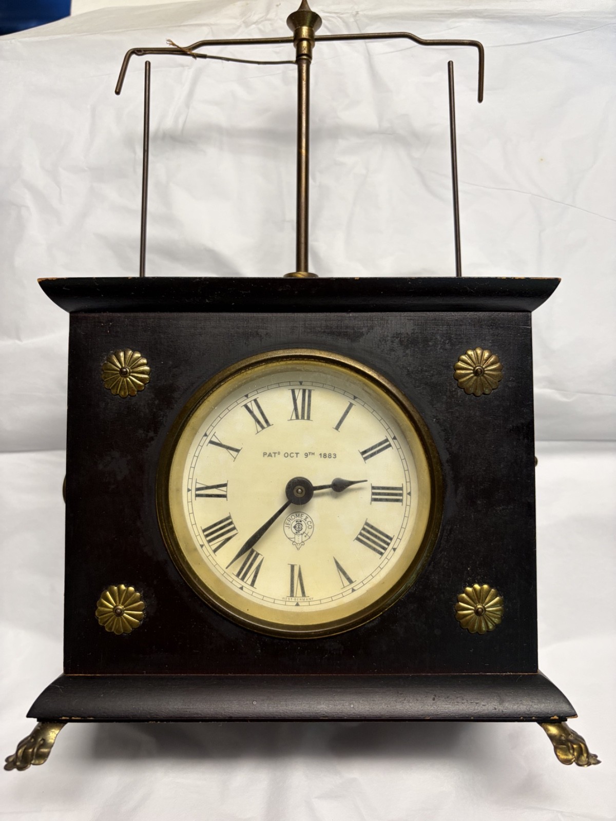 Vintage Jerome & Co. Horolovar Flying Pendulum Clock PAT 1883 Germany parts only
