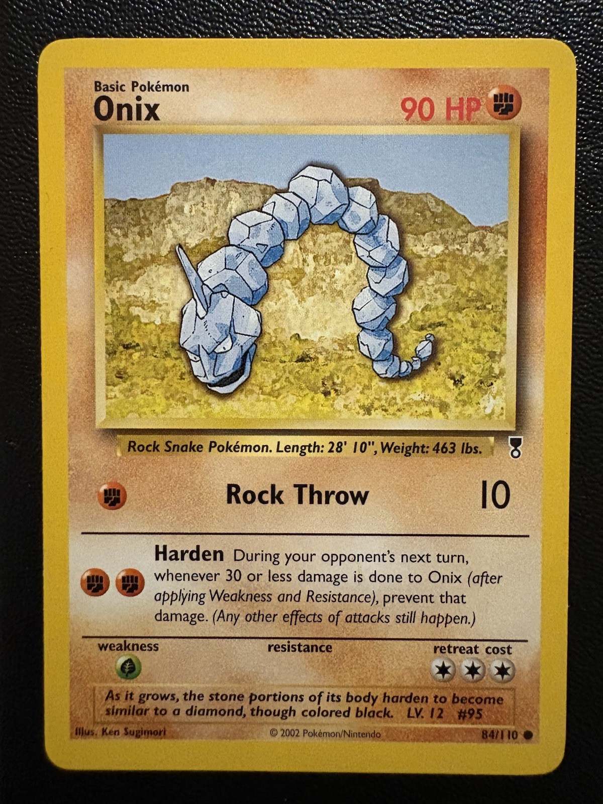 Pokemon TCG Onix Legendary Collection 84/110 Unlimited Common Card WOTC NM