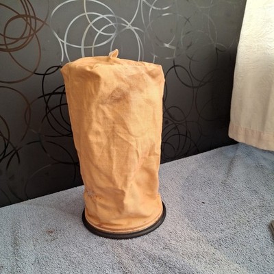 Vintage Canvas Staubsaugerbeutel für Zylindersauger max Durchmesser 16 cm Länge 27 cm 14,3 cm Durchmesser