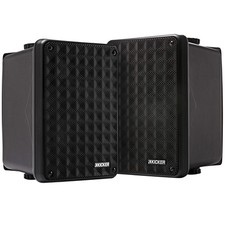 KICKER KB6B 6.5" 2-Way Indoor Outdoor Speakers Pair Weatherproof Black