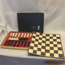 1957 Pacific Game Co. Gothic Sculptured Chess Set - GANINE Salon Edition #1475 