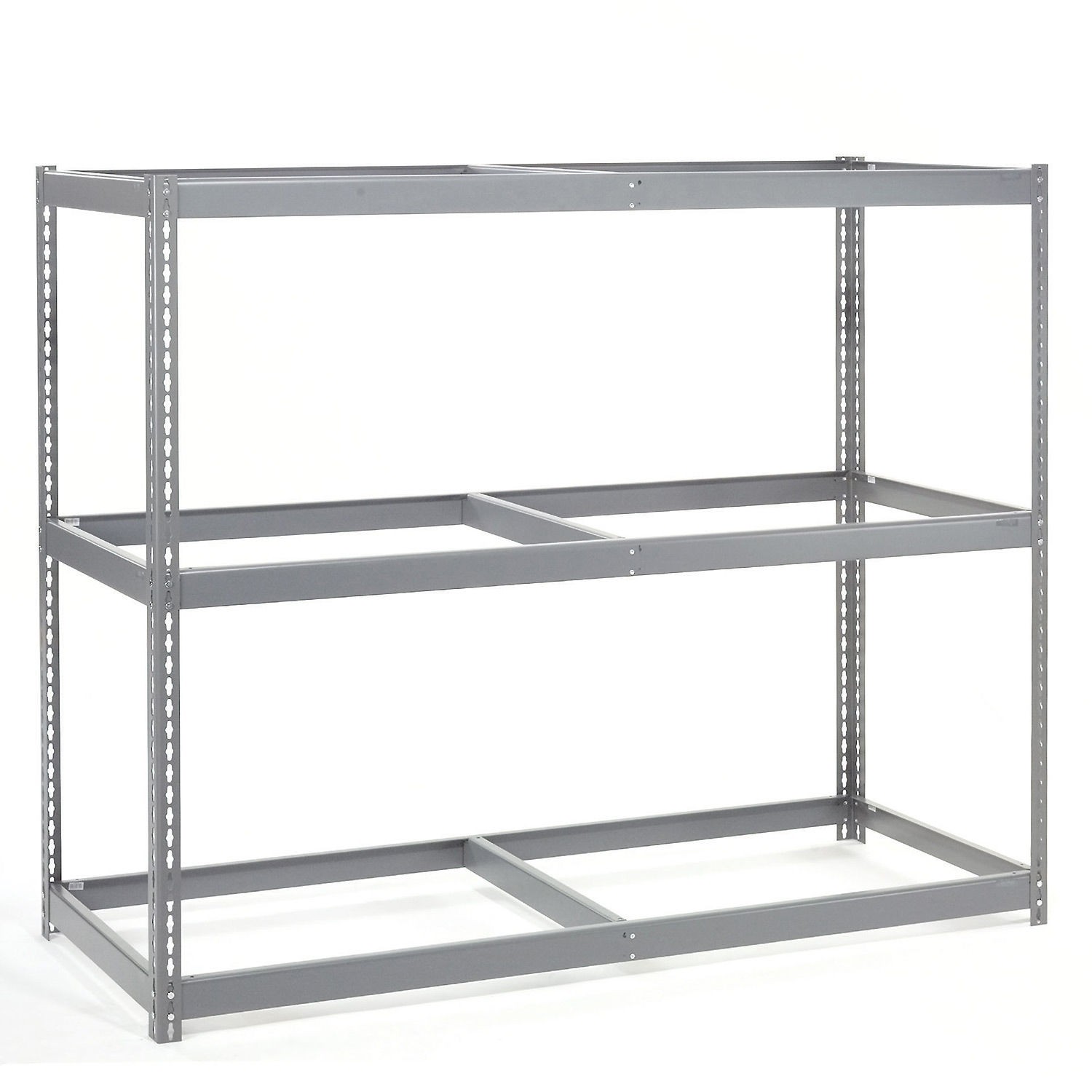 Wide Span Rack With 3 Shelves No Deck 900 Lb Capacity Per Level 72"W x 30"D x
