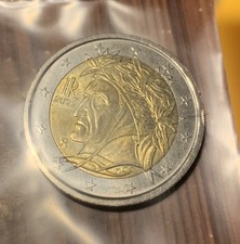 2 Euro Coin - Italy Dante Alighieri by Raffaello (Raphael) 2022 R Gold 2nd Map