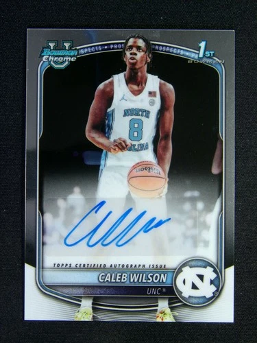 2025-26 Topps Bowman Chrome U. Caleb Wilson Auto 1st