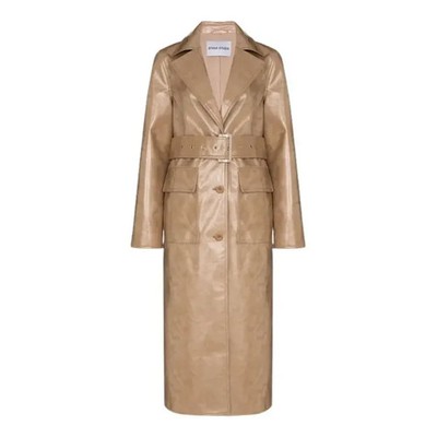 STAND STUDIO Vada Faux Leather Trench Coat