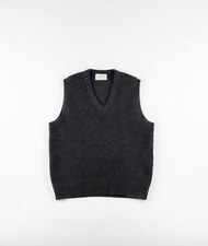 Vtg Lord Jeff Shetland Wool Knit Sweater Vest USA Made Scotland Wool Mens XLarge