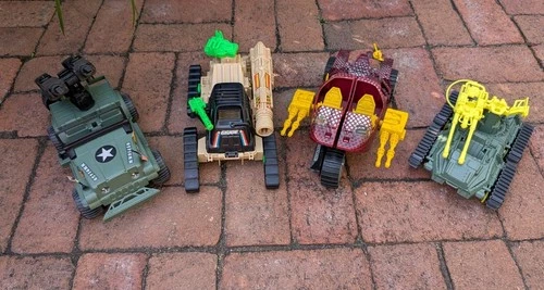 Hasbro G.I. Joe Vehicle Lot 4x Vintage 80s 90s 3.75" For Parts