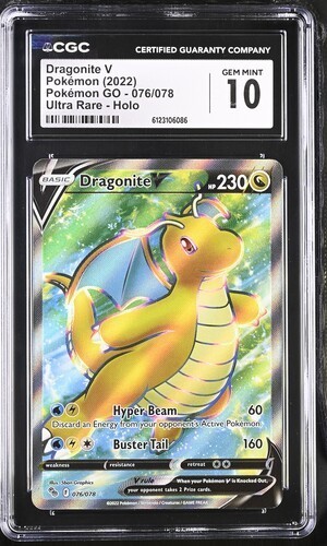 Dragonite V graded CGC 10 for sale on eBay