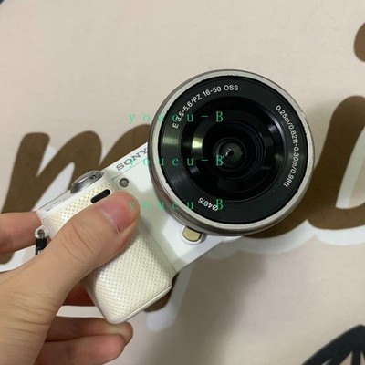 Sony Alpha NEX-5R 16.1MP Mirrorless Digital Camera w/ 16-50mm Lens AF Lock White
